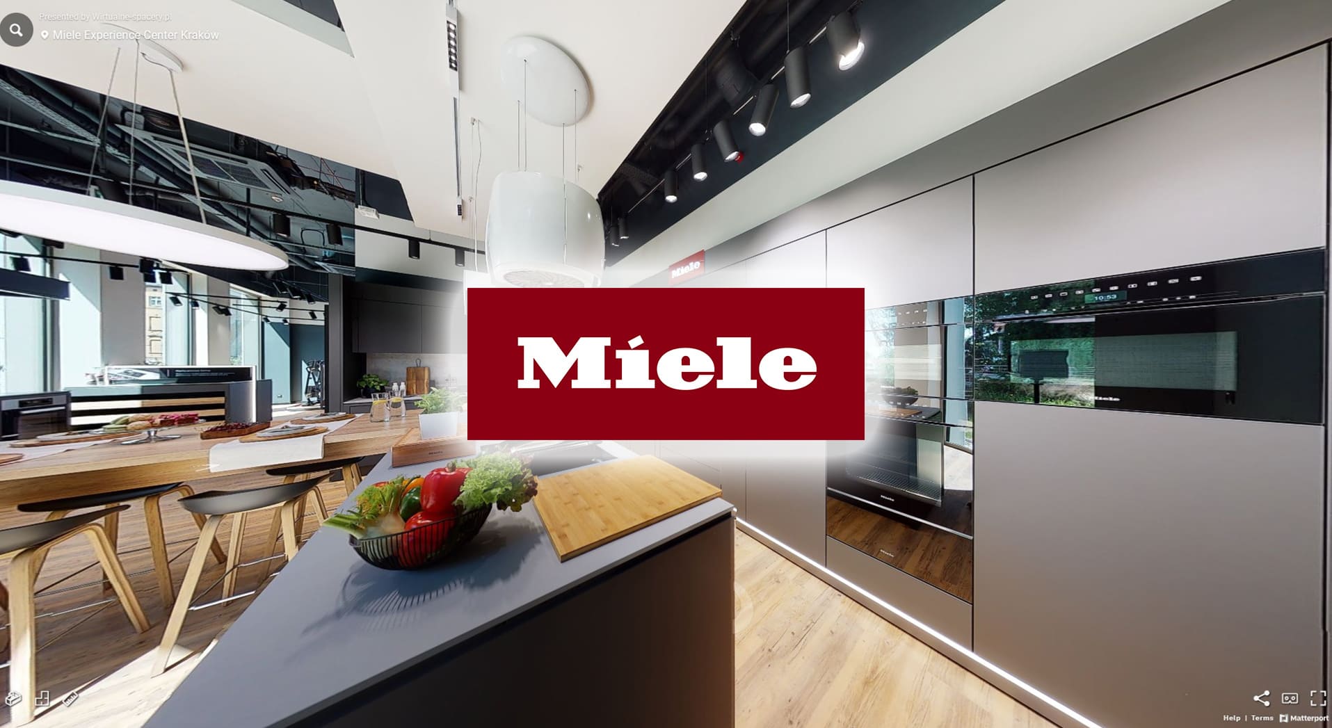 Showroom miele wirtualny spacer z modelem 3D Kraków Showroom 3D - nowoczesny marketing sklepu
