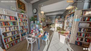 wirtualny spacer biblioteka w Bibicach