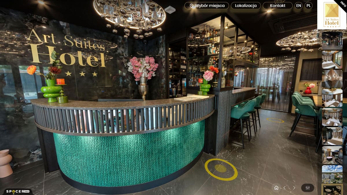 wirtualny spacer hotel