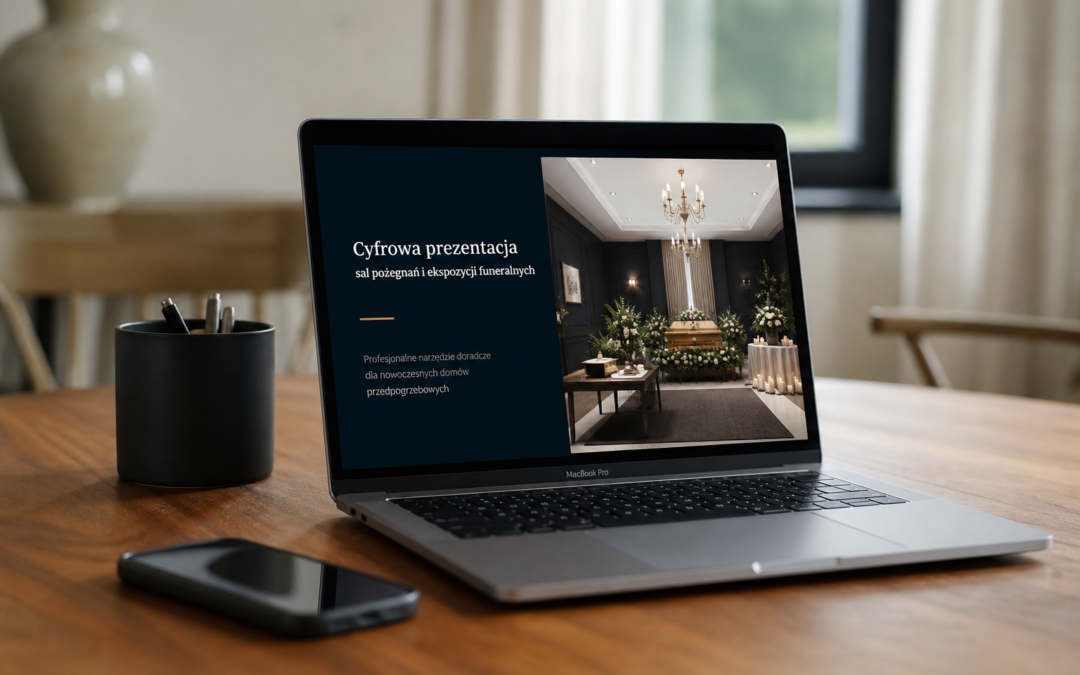 Cyfrowa prezentacja sal pożegnań i ekspozycji funeralnych – profesjonalne narzędzie doradcze dla nowoczesnych domów przedpogrzebowych