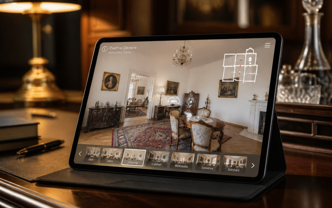 Wirtualny spacer 360° – Projekt: Dwór Muzeum Marii Konopnickiej | Branża: Kultura | Miasto: | Cel: Zapewnienie całodobow