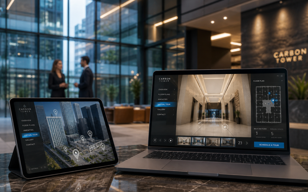 Wirtualny spacer 360° – Projekt: Biurowiec Carbon Tower (Luxmed, Quickwork, Sigma, Arcadis) | Branża: Biurowce & Coworki