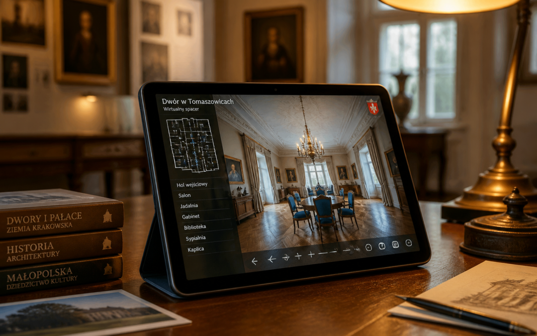 Wirtualny spacer 360° – Projekt: Dwór Muzeum Marii Konopnickiej | Branża: Kultura | Miasto: Nie podano | Cel: Udostępnie