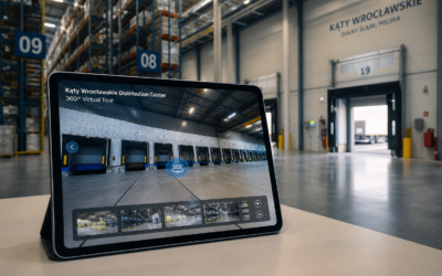 Wirtualny spacer 360 dla przemysłu i logistyki: Case Study hali magazynowej 7R w Kątach Wrocławskich w technologii 3DVista
