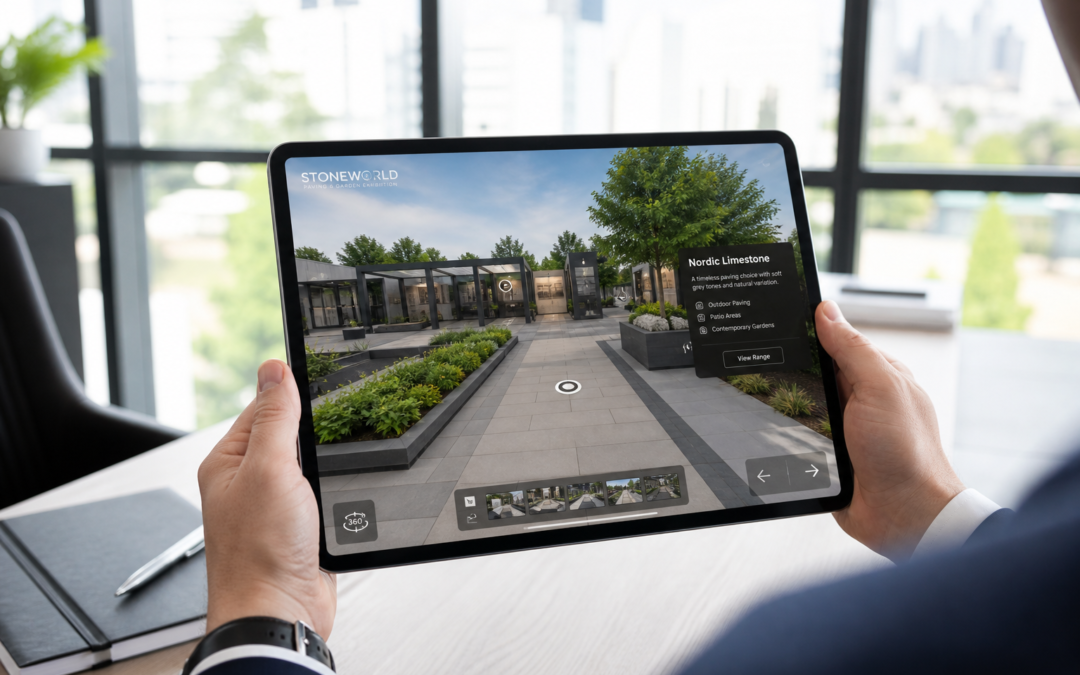 Wirtualny spacer 360° – Projekt: Kefal ogród kostki brukowej | Branża: Showroom | Miasto: Nie określono | Cel: Pomoc w w