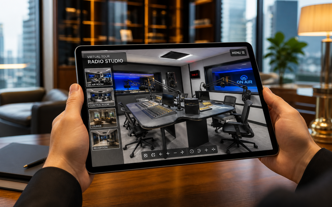 Wirtualny spacer 360° – Projekt: Radio Kraków | Branża: Obiekty Publiczne & Instytucje | Miasto: Kraków | Cel: Budowanie