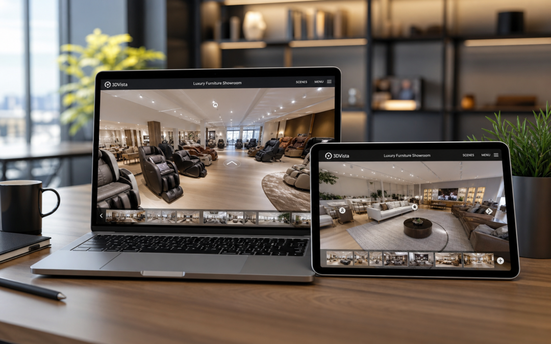 Wirtualny spacer 360° – Projekt: Restlords | Branża: Showroom | Miasto: Nie określono | Cel: Umożliwienie klientom zdaln