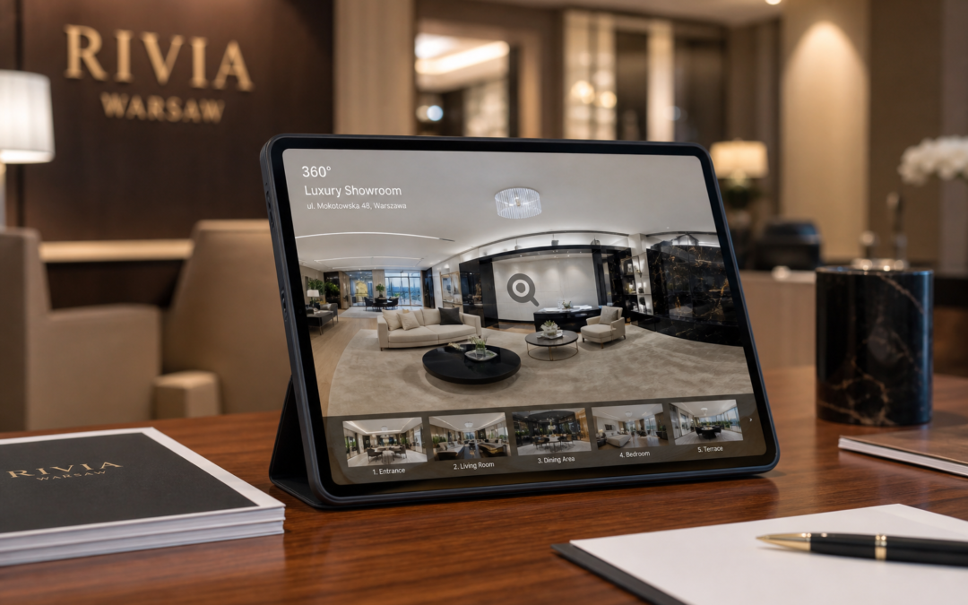 Wirtualny spacer 360° – Projekt: Restlords Warszawa | Branża: Showroom | Miasto: Warszawa | Cel: Zwiększenie liczby wizy