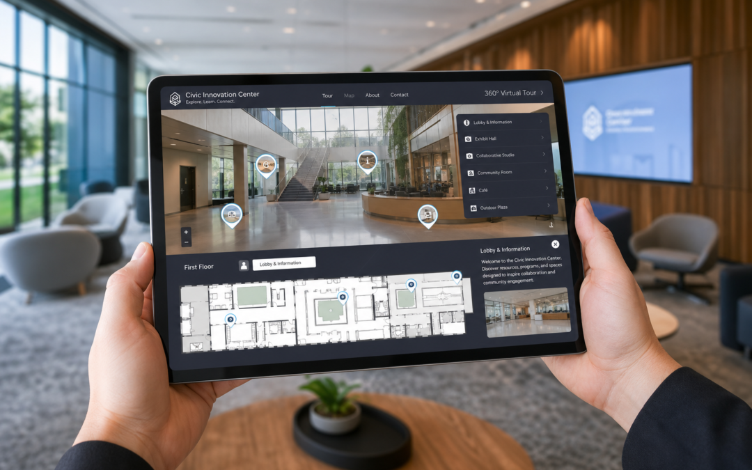 Wirtualny spacer 360° – Projekt: Sąd rejonowy wrocław | Branża: Biurowce & Coworking | Miasto: Wrocław | Cel: Zapewnieni