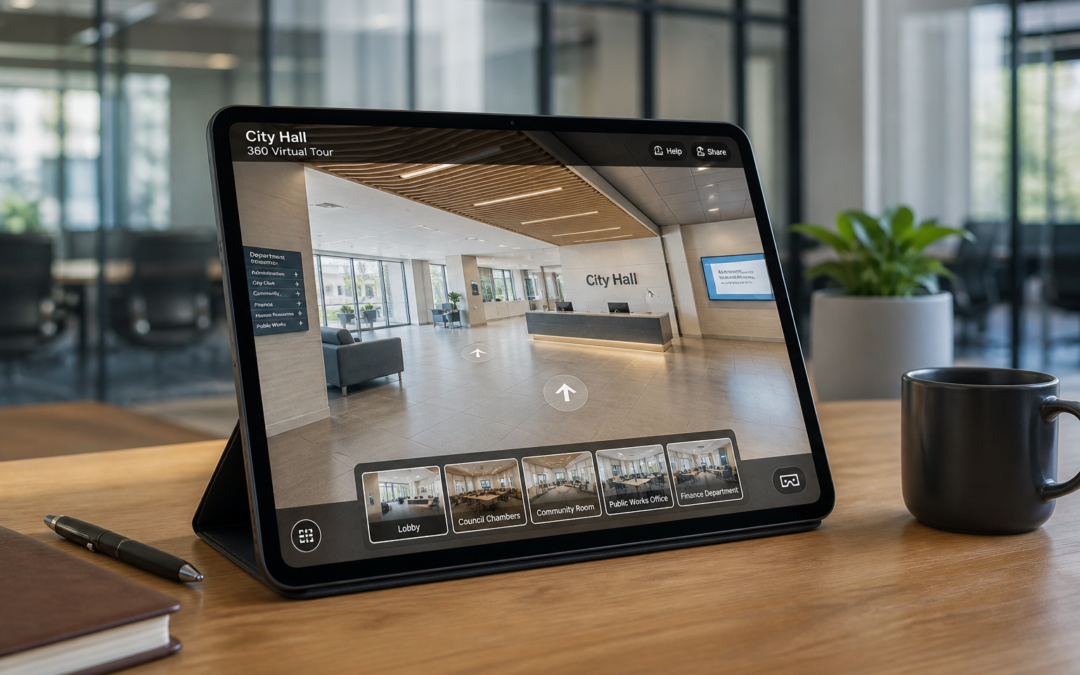 Wirtualny spacer 360° – Projekt: Starostwo powiatowe NDM, Paderewskiego 1 | Branża: Biurowce & Coworking | Miasto: Nowy