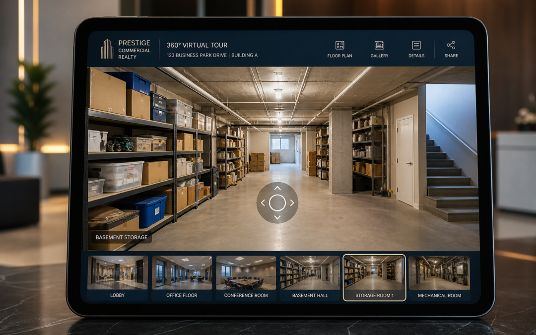 Wirtualny spacer 360° – Projekt: Wirtualna prezentacja zabudowy komórki lokatorskiej, piwnicy | Branża: Showroom | Miast