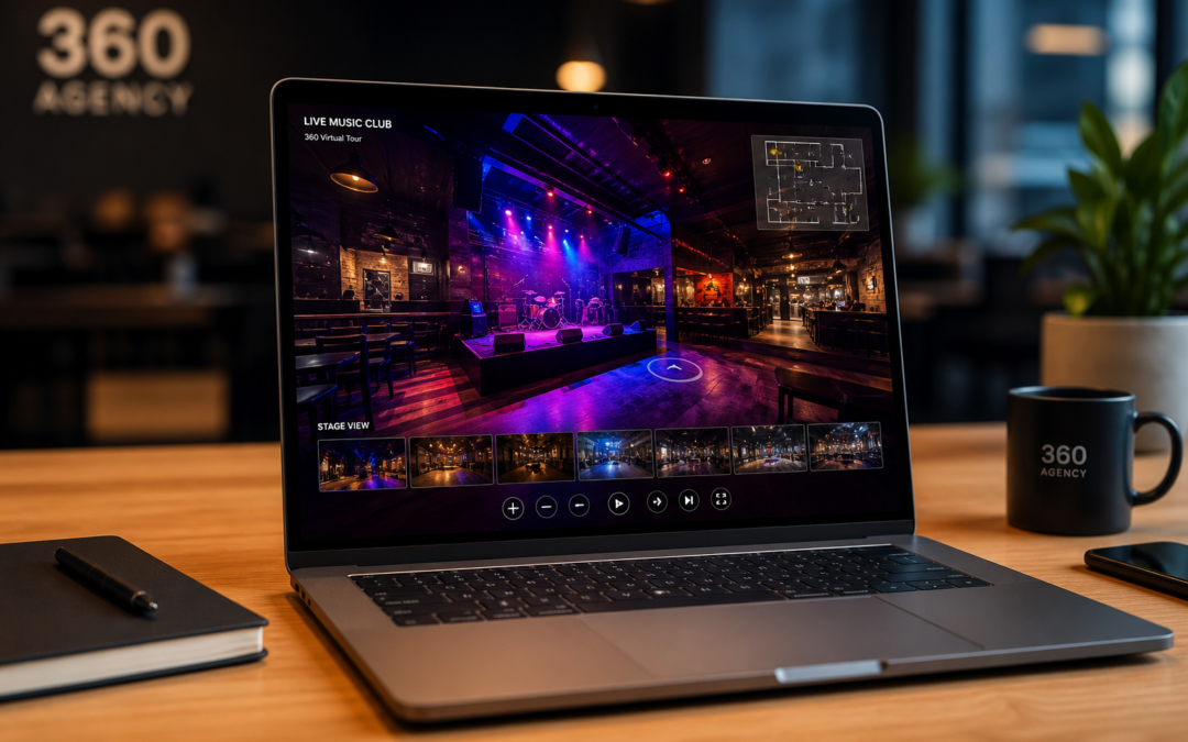 Wirtualny spacer 360° – Projekt: Klub muzyczny Chicago Live Music | Branża: Handel | Miasto: | Cel: Promocja lokalu rozr