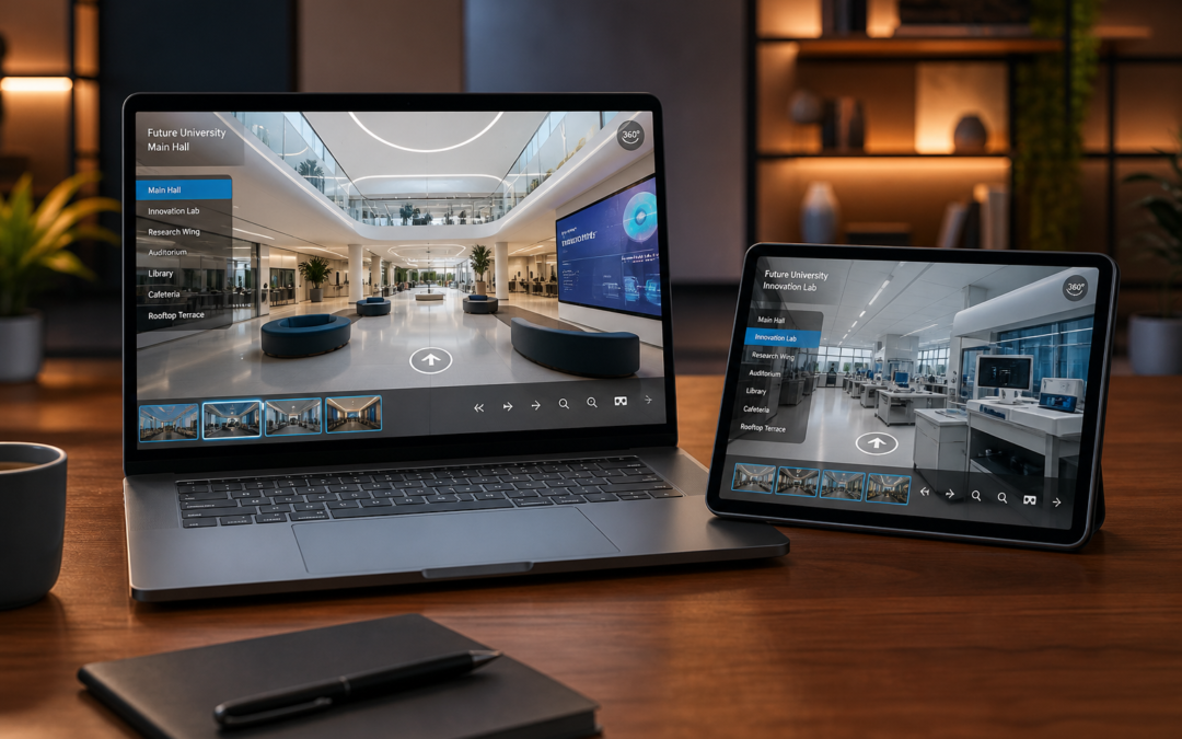 Wirtualny spacer 360° – Projekt: Miecia projekt multimedialny | Branża: Edukacja & Uczelnie | Miasto: | Cel: Angażująca