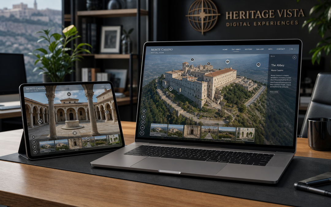 Wirtualny spacer 360° – Projekt: Monte cassino | Branża: Turystyczne | Miasto: | Cel: Umożliwienie wirtualnego zwiedzani
