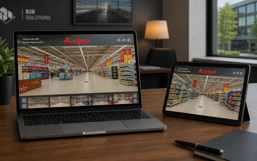 Wirtualny spacer 360° – Projekt: Sklep | Branża: Handel | Miasto: Nie określono | Cel: Przedstawienie przestrzeni handlo