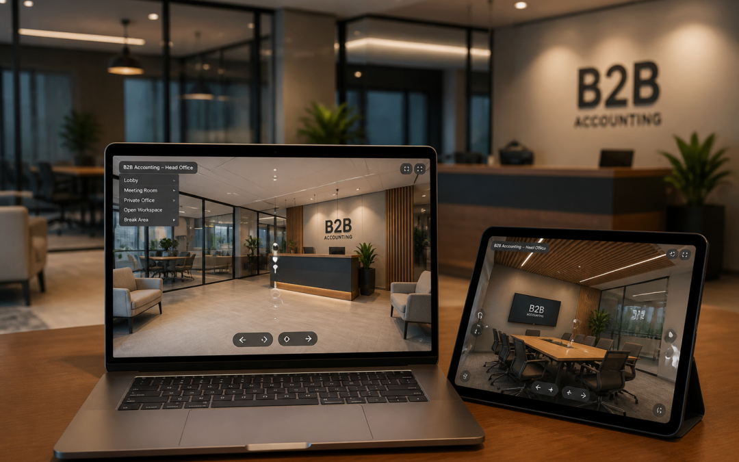 Wirtualny spacer 360° – Projekt: Subsifium Biuro Rachunkowe | Branża: Biurowce & Coworking | Miasto: Nie podano | Cel: B